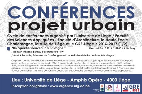 Conférence à l'Université de Liège